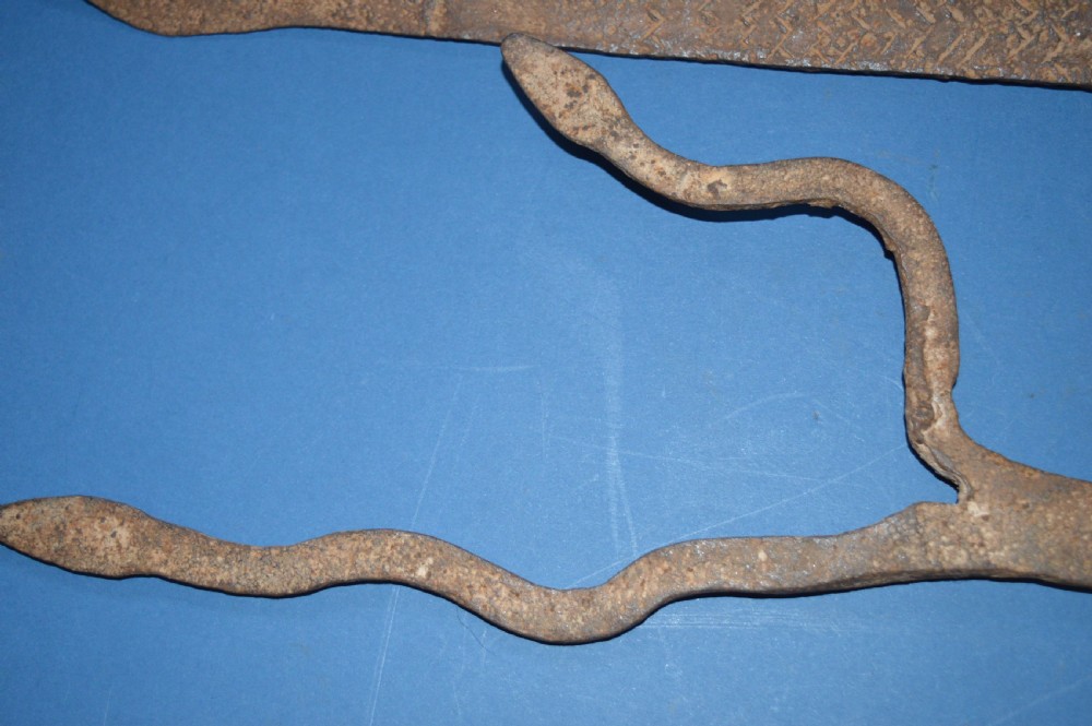 2 Large 19th Century African Cast Iron Currency Pieces, Congo, c1890 (Pt Collection 21 Pieces) View VII