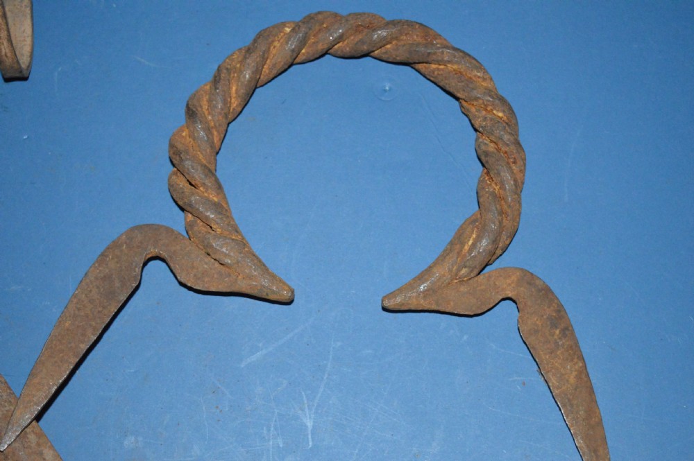 3 Large 19th Century African Cast Iron Currency Pieces,Congo,c1890 (Pt Collection 21 Pieces) View II