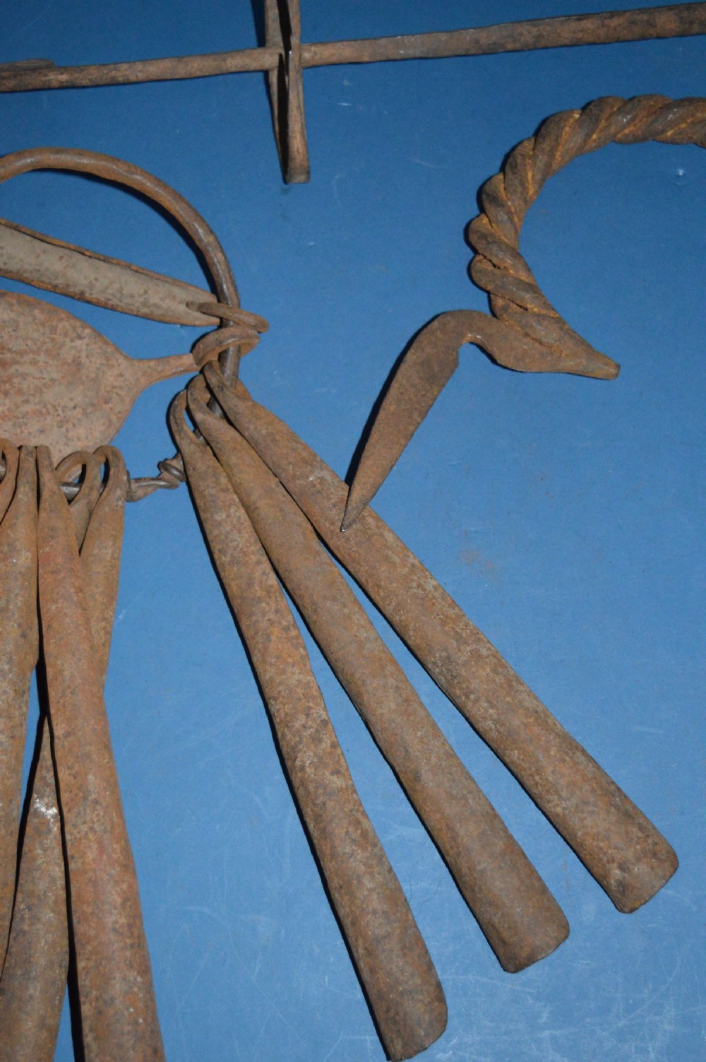 3 Large 19th Century African Cast Iron Currency Pieces,Congo,c1890 (Pt Collection 21 Pieces) View IV