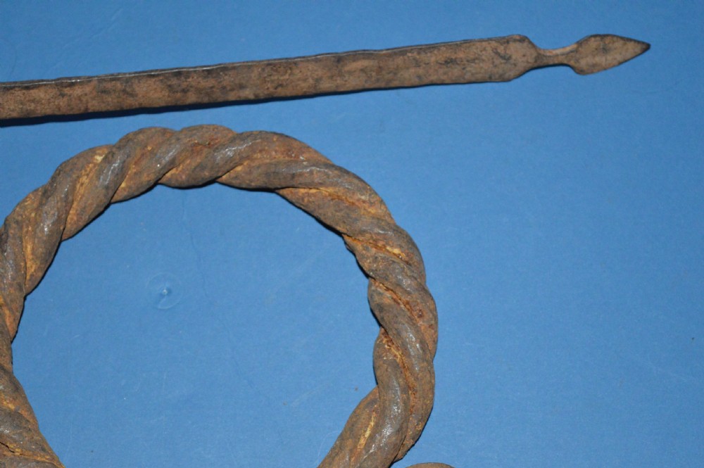 3 Large 19th Century African Cast Iron Currency Pieces,Congo,c1890 (Pt Collection 21 Pieces) View VI