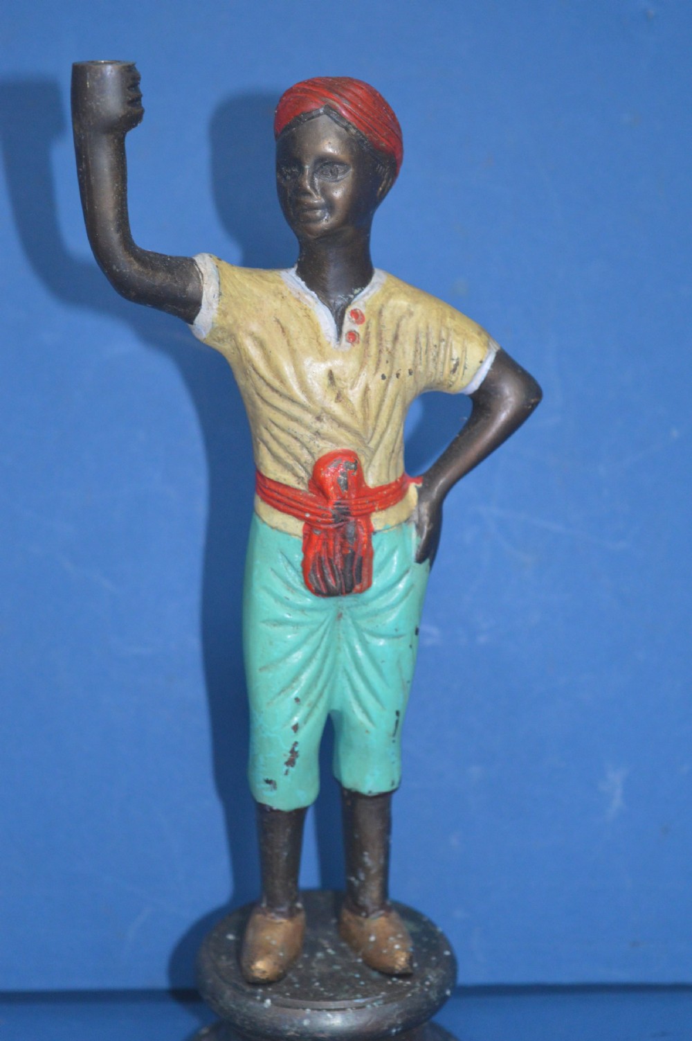 Early 20th Century Cold Painted Bronze Statue, c1910