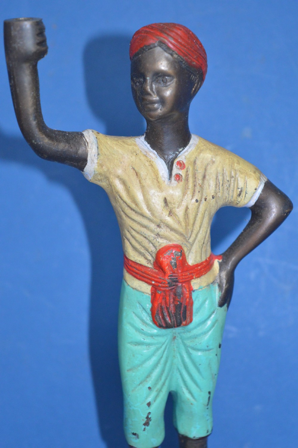 Early 20th Century Cold Painted Bronze Statue, c1910 View II