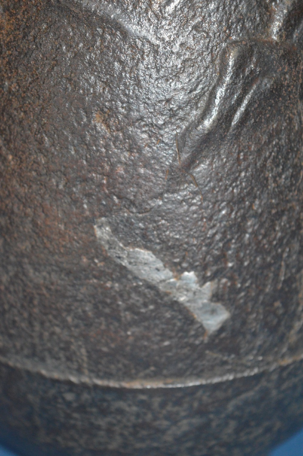 Large Heavy (3kg) 19th Century Japanese Cast Iron Vase,c1880 View V