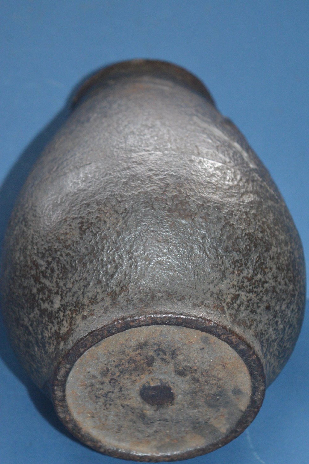 Large Heavy (3kg) 19th Century Japanese Cast Iron Vase,c1880 View VIII