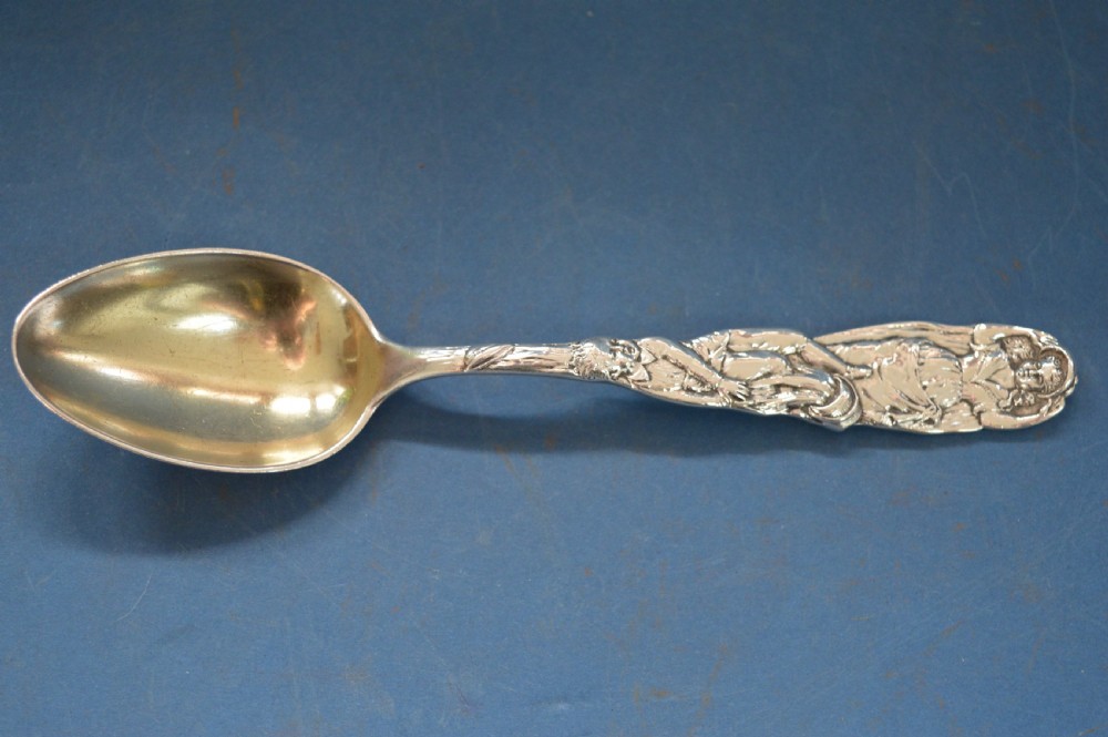 Tiffany And Co Sterling Silver (50g) Christening Spoon, Art Nouveau Decoration,c1900