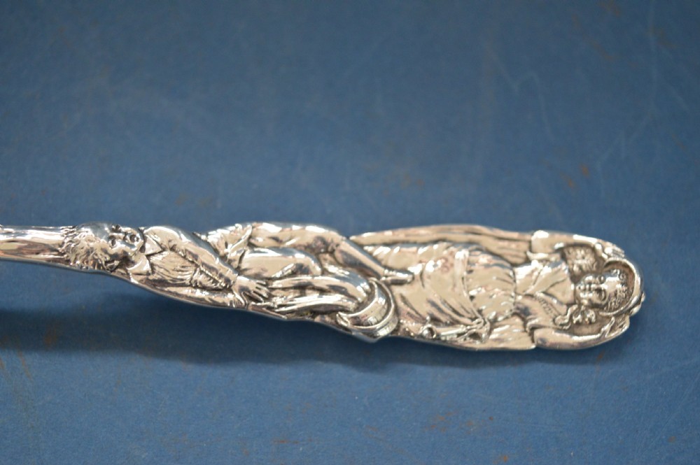 Tiffany And Co Sterling Silver (50g) Christening Spoon, Art Nouveau Decoration,c1900 View III