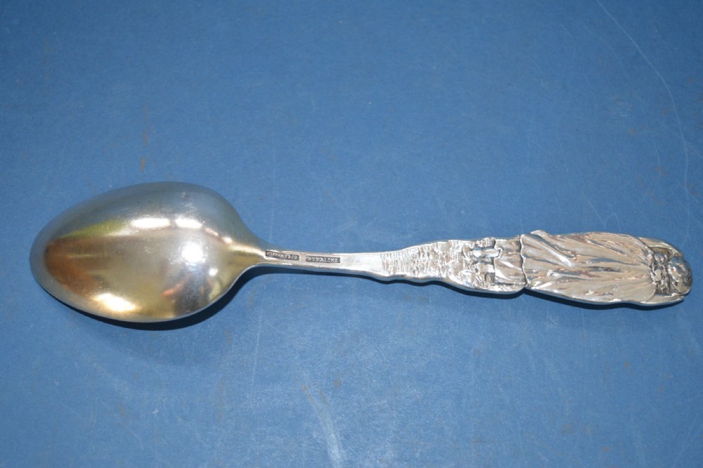 Tiffany And Co Sterling Silver (50g) Christening Spoon, Art Nouveau Decoration,c1900 View IV