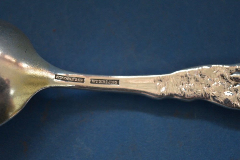 Tiffany And Co Sterling Silver (50g) Christening Spoon, Art Nouveau Decoration,c1900 View V