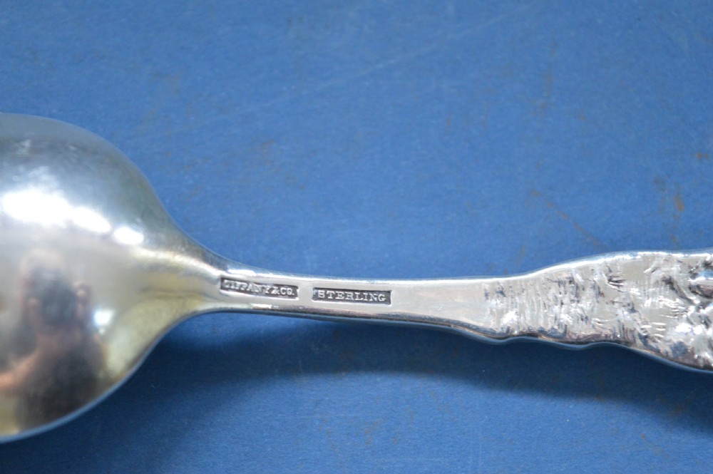 Tiffany And Co Sterling Silver (50g) Christening Spoon, Art Nouveau Decoration,c1900 View VIII