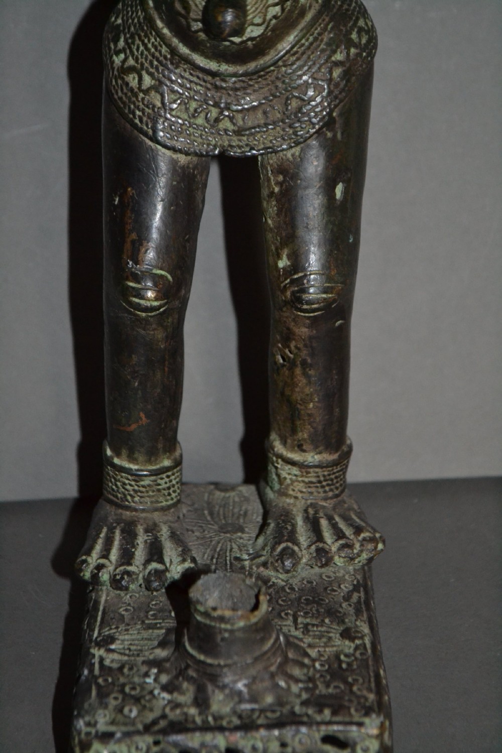 19th Century African Yoruba Tribal Bronze Fertility Statue,1880. Rare, Unusual Piece. View IV