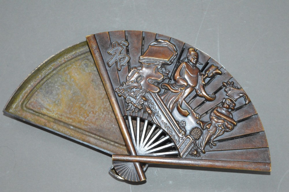 Japanese Bronze Fan Box, c 1890 View II