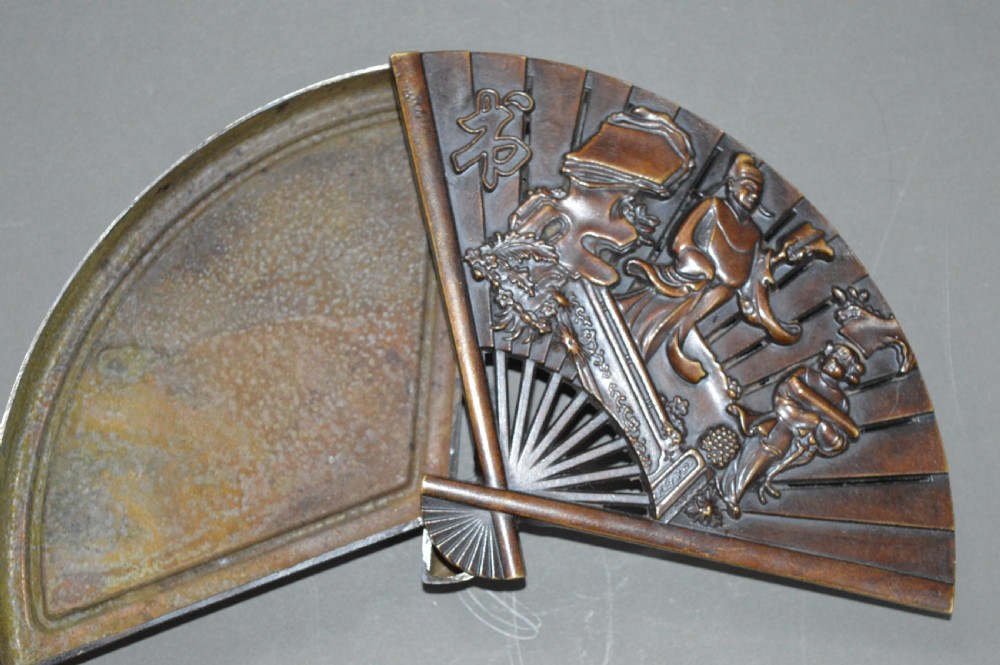 Japanese Bronze Fan Box, c 1890 View III