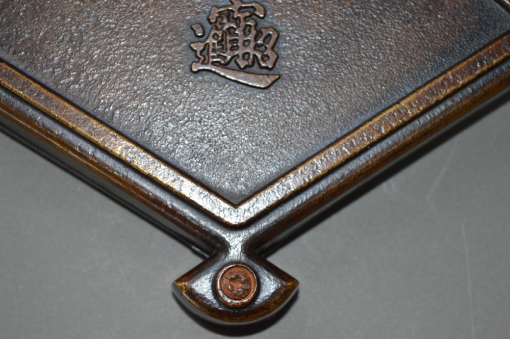Japanese Bronze Fan Box, c 1890 View VII