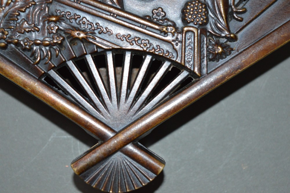 Japanese Bronze Fan Box, c 1890 View VIII
