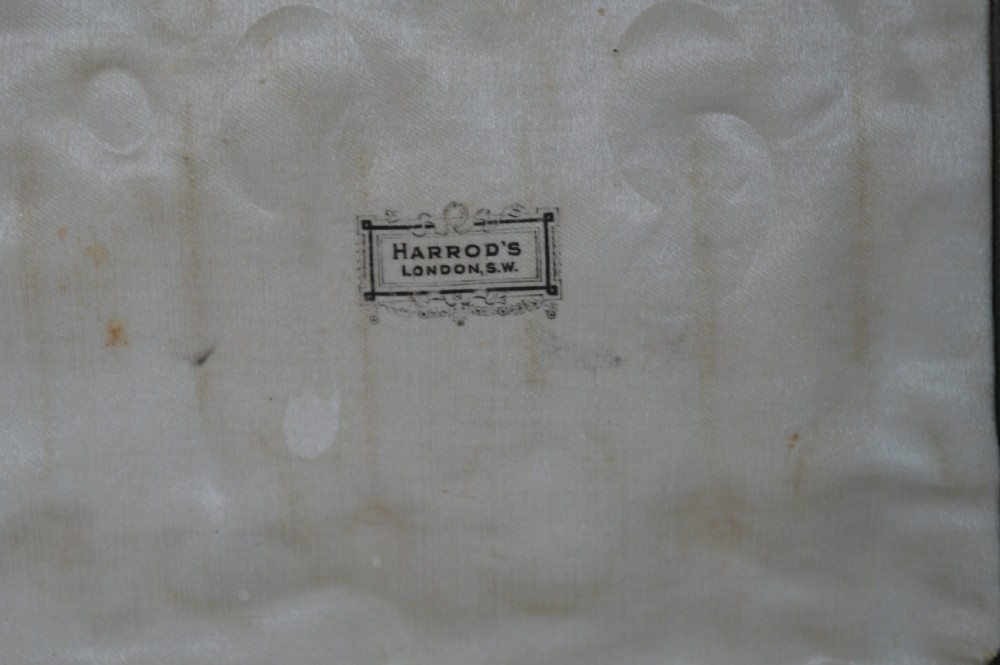 Boxed Set 6 Harrods Silver Coffee Bean Spoons,1936 View III