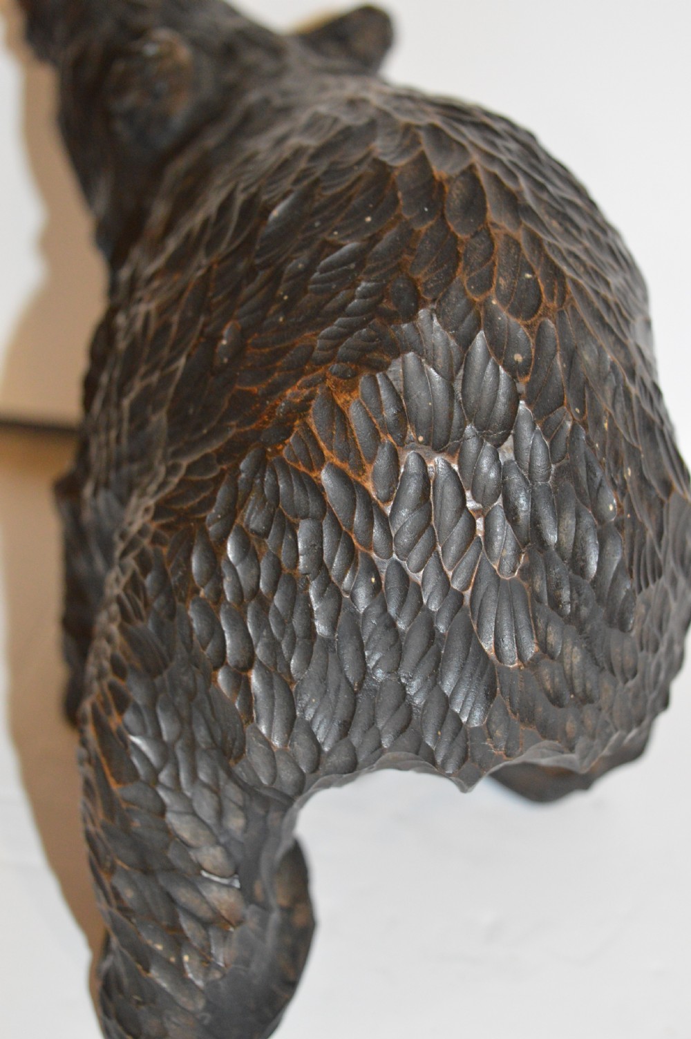 Large Hand Carved Black Forest Bear, c 1910 View V