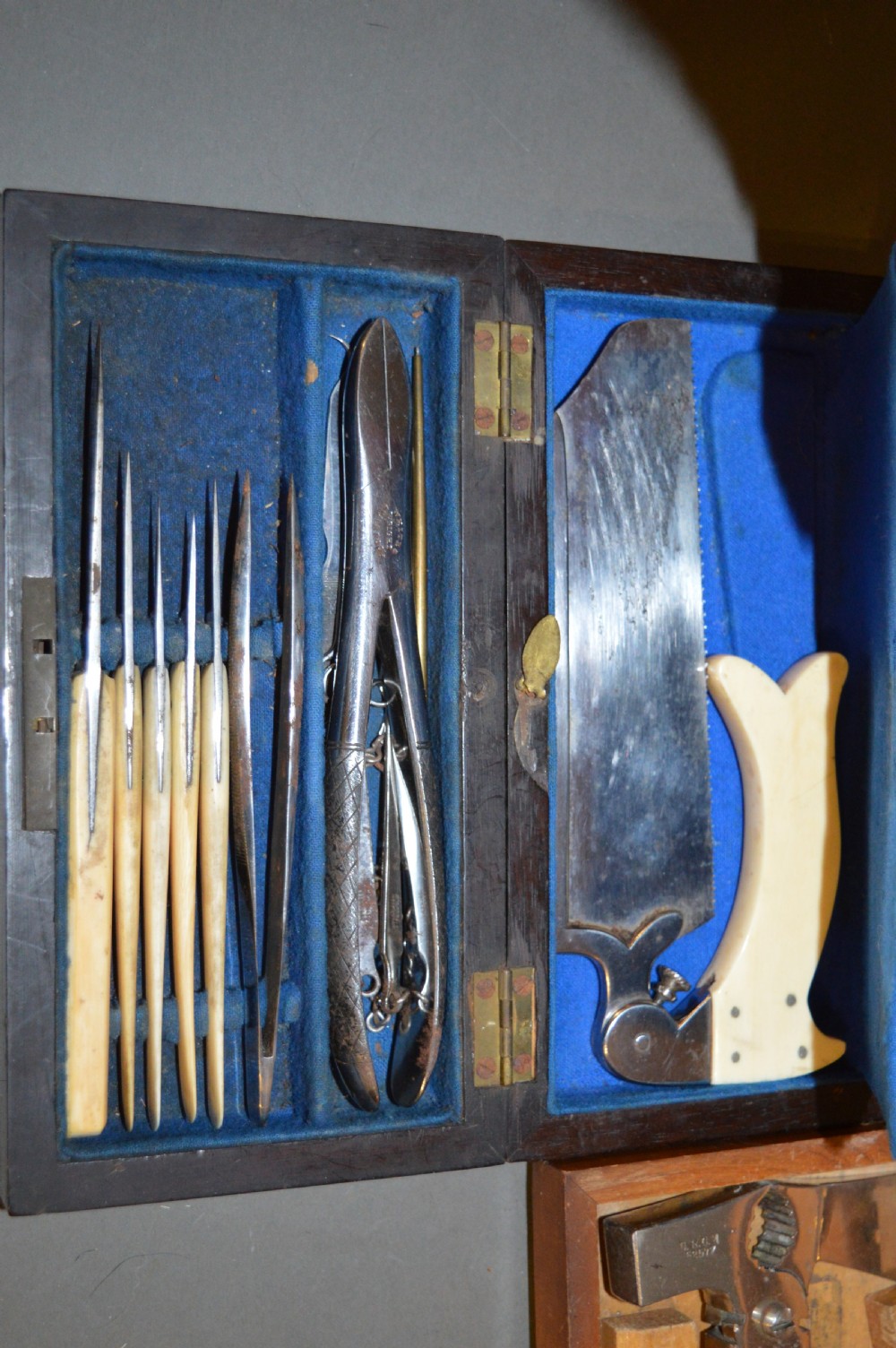 3 Boxes Surgeons Campaign Instruments, c 1890,With Provenance. View IV