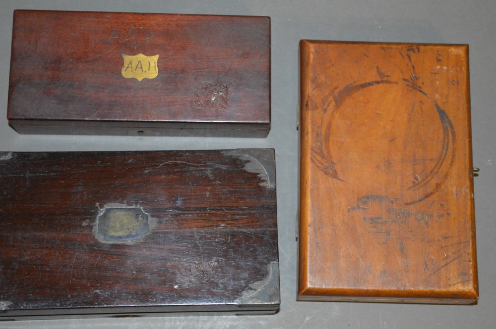 3 Boxes Surgeons Campaign Instruments, c 1890,With Provenance. View VII