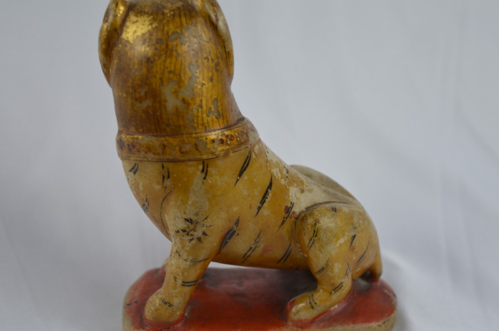 19th Century Indian Alabaster Tiger Statue, c1850 View V