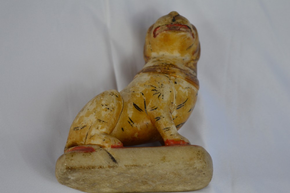 19th Century Indian Alabaster Tiger Statue, c1850 View IX