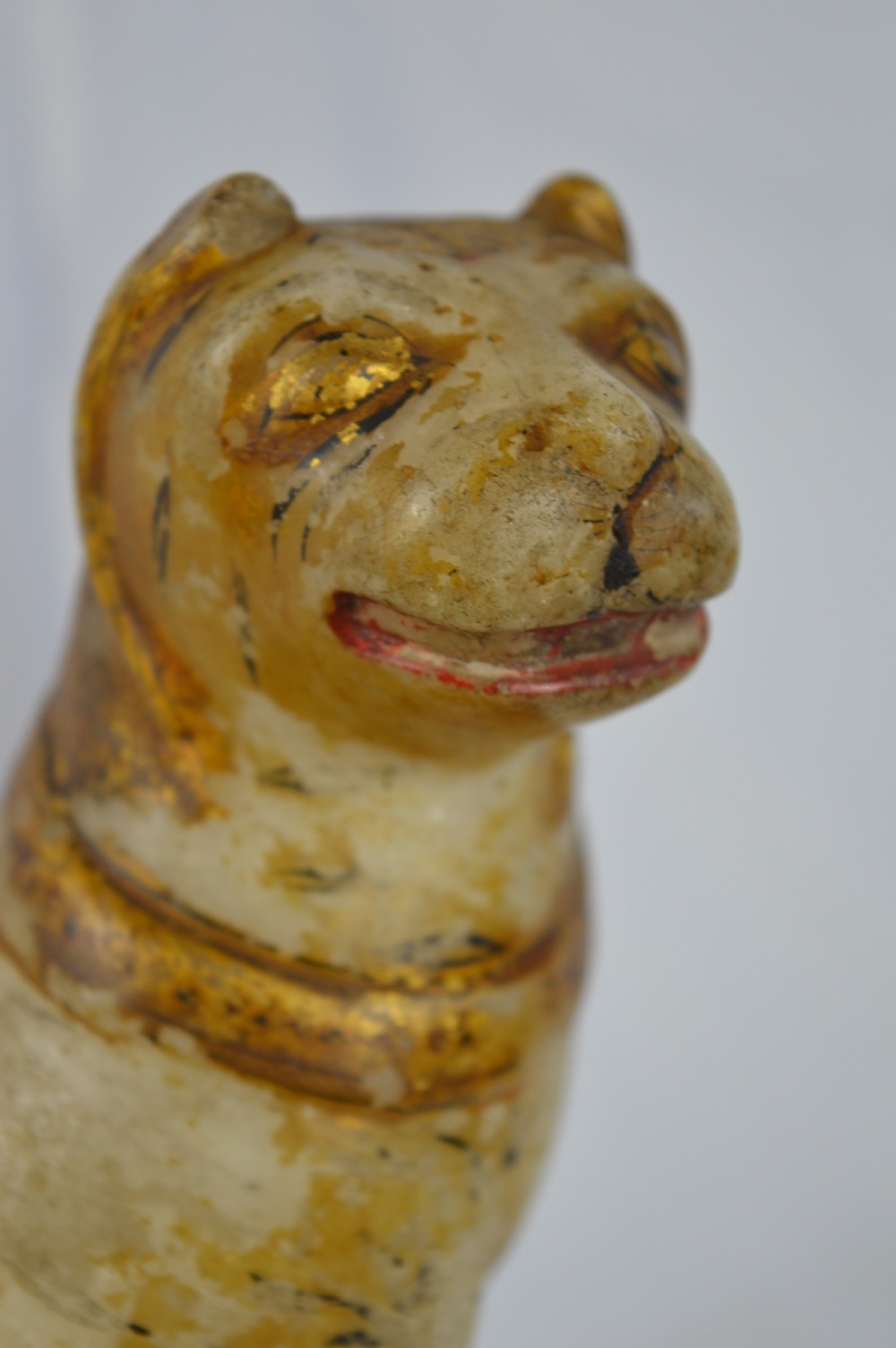19th Century Indian Alabaster Tiger Statue, c1850 View XI