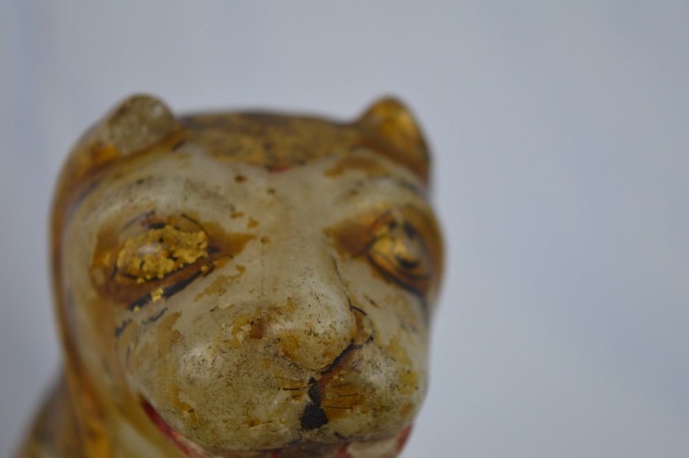 19th Century Indian Alabaster Tiger Statue, c1850 View XIII