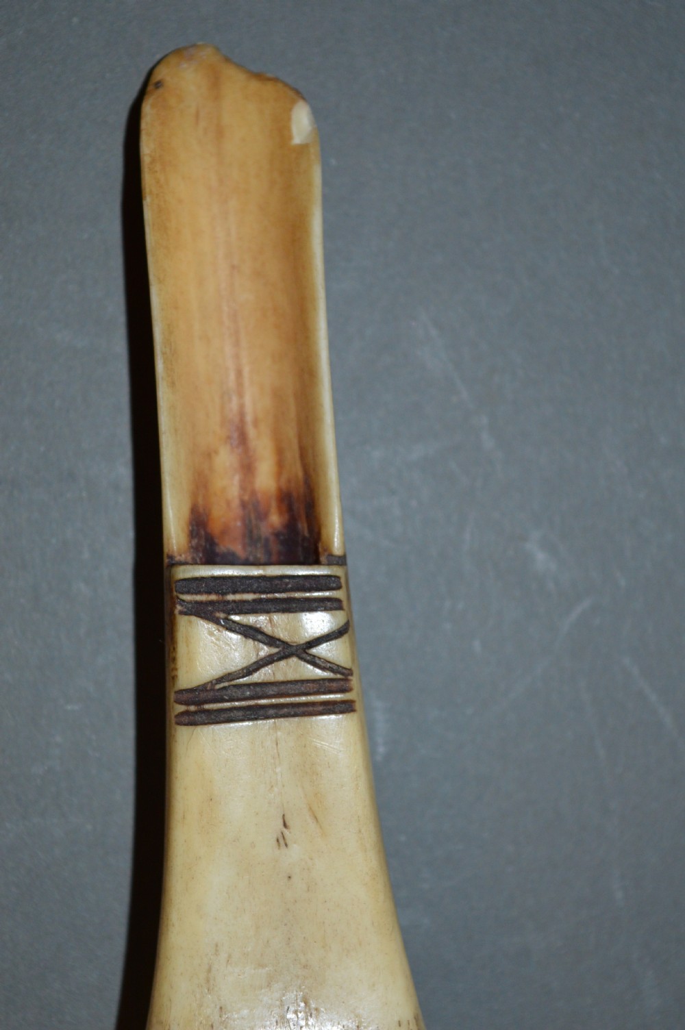Napoleonic Prisoner Of War Bone Spoon, c 1810 View III