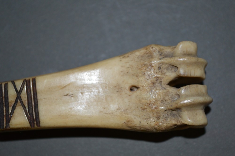 Napoleonic Prisoner Of War Bone Spoon, c 1810 View IV