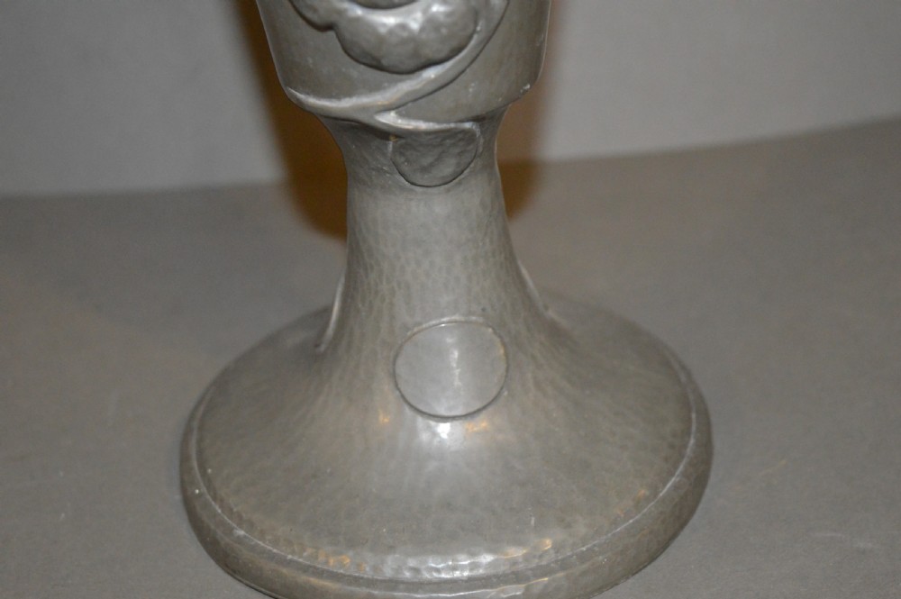 Large (1.2 kg) Art Nouveau Pewter Vase, c1900 View IV