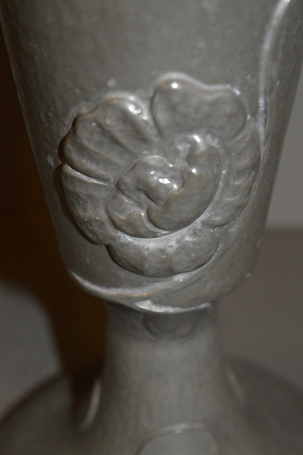 Large (1.2 kg) Art Nouveau Pewter Vase, c1900 View X