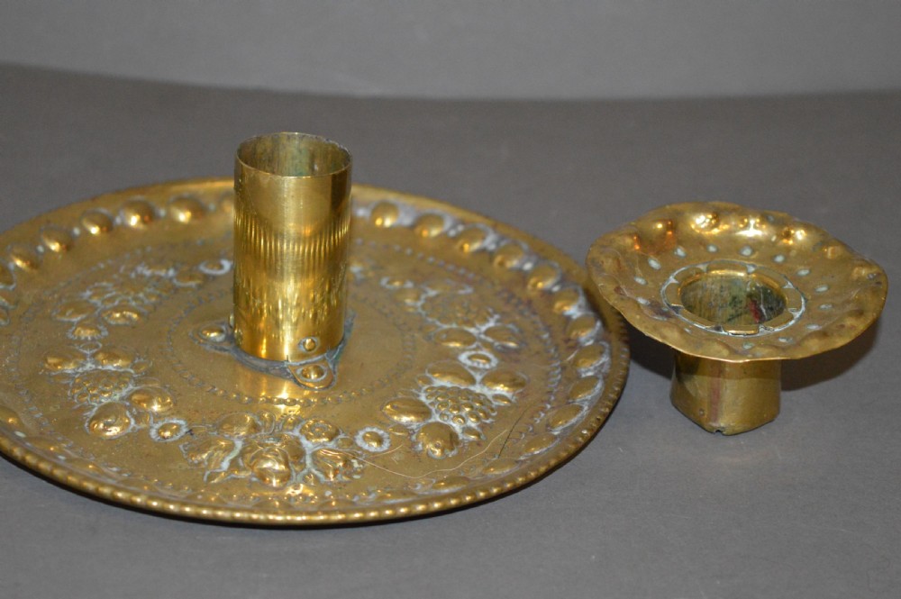 Art Nouveau Brass Candle/Chamberstick,c1900 View II