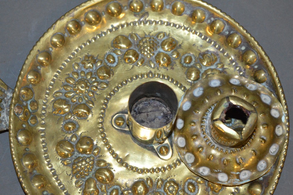 Art Nouveau Brass Candle/Chamberstick,c1900 View VII