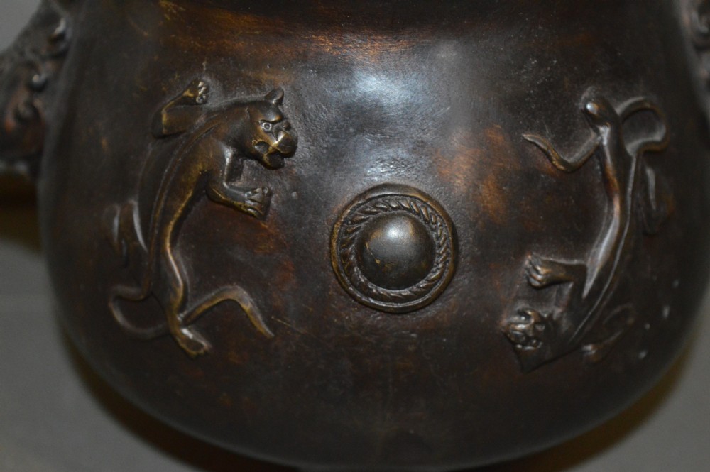 Chinese Qing Dynasty Bronze Censer, c1890 View VI