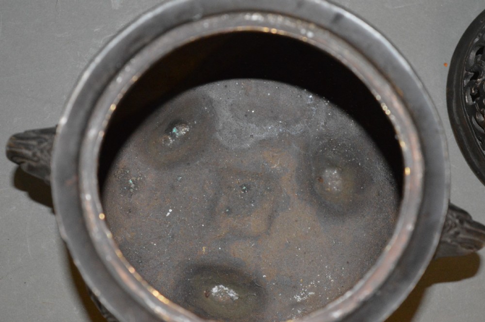 Chinese Qing Dynasty Bronze Censer, c1890 View VIII