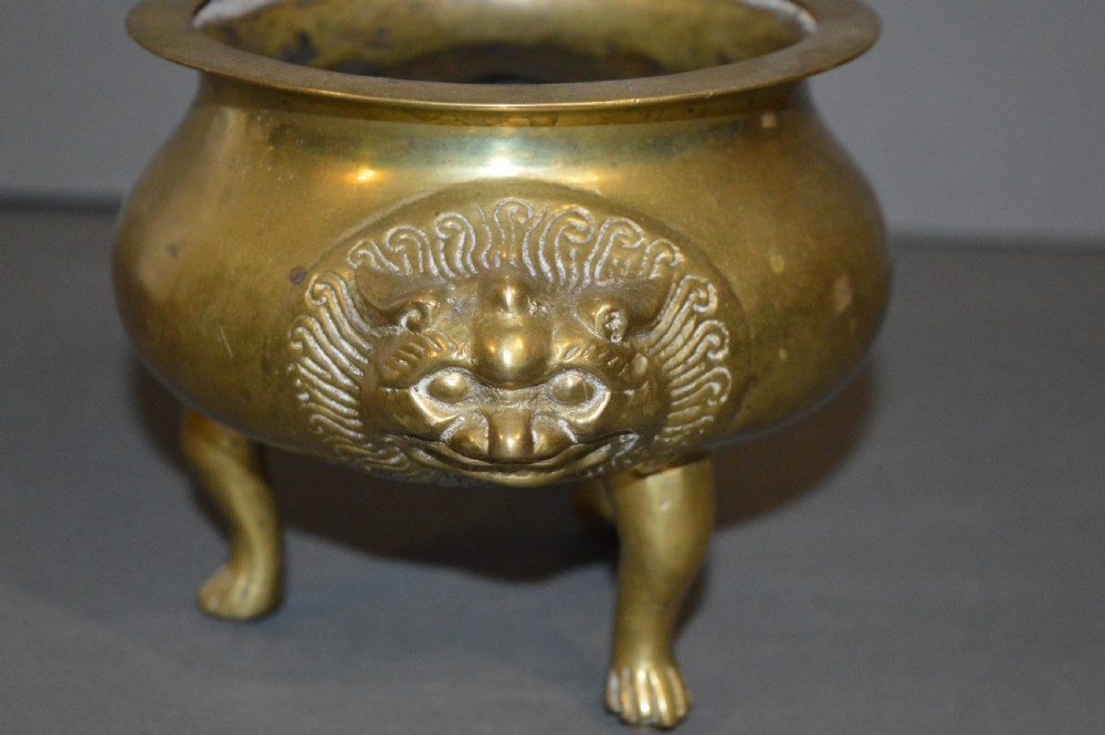 Chinese Qing Dynasty Bronze Bowl/Censer, c1880 View II