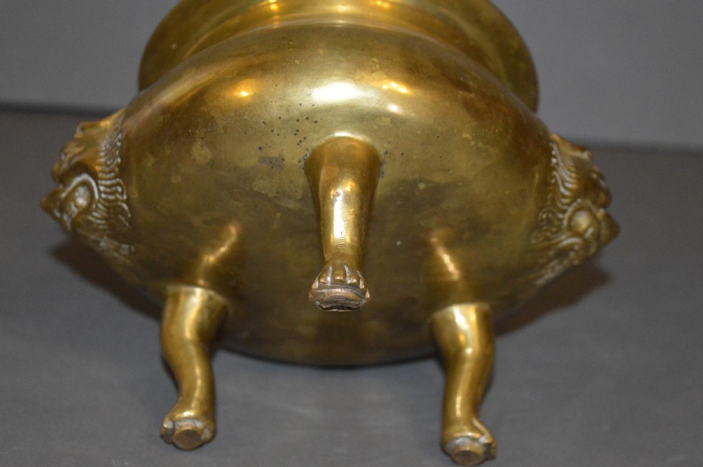 Chinese Qing Dynasty Bronze Bowl/Censer, c1880 View III