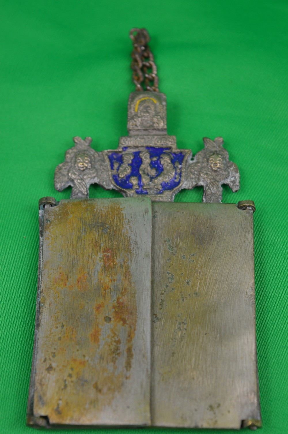 Russian Bronze / Enamel Triptych Icon, c1880 View VII