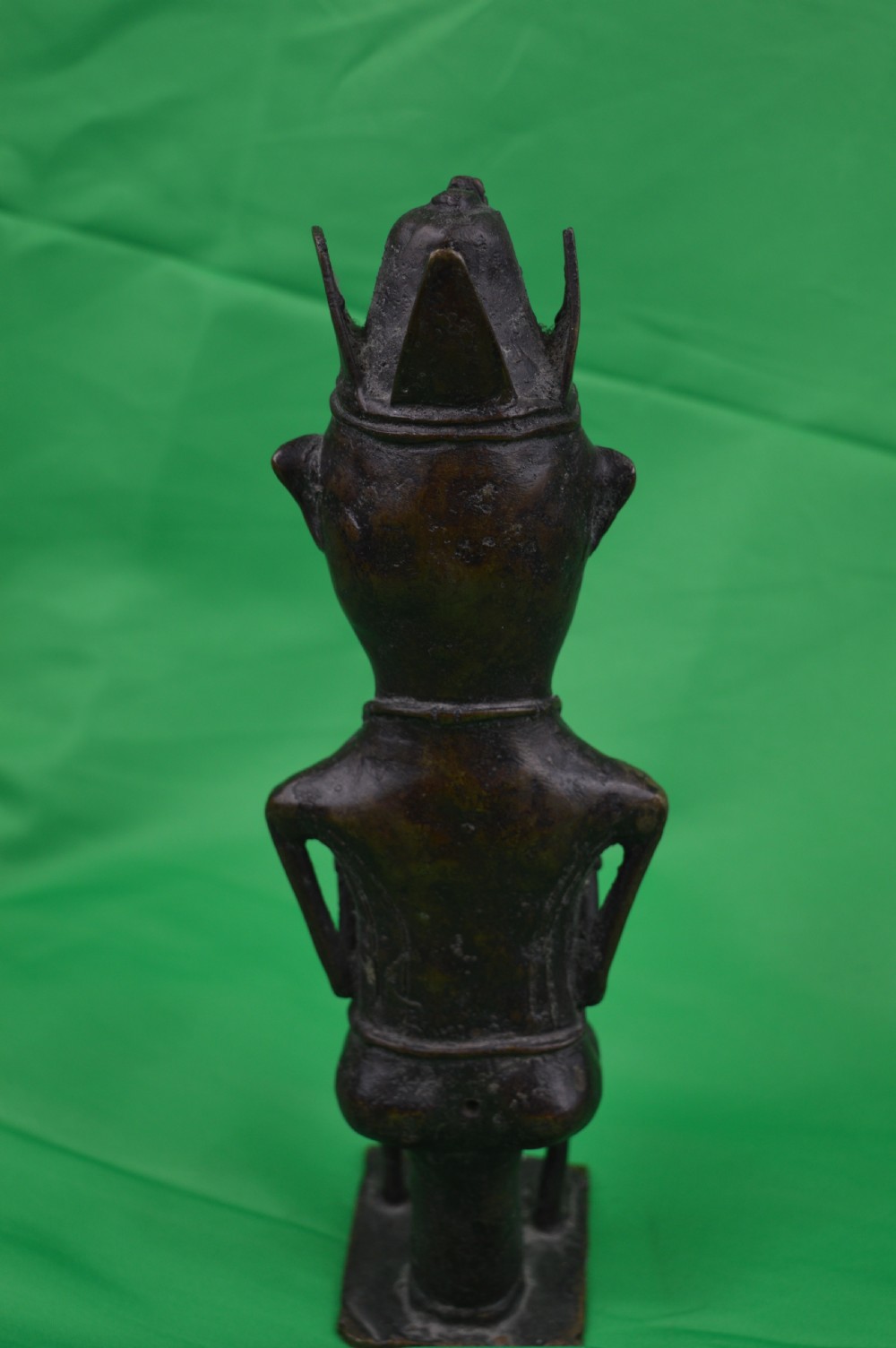 Large African Yoruba Bronze Fertility Statue,c1920 View IV