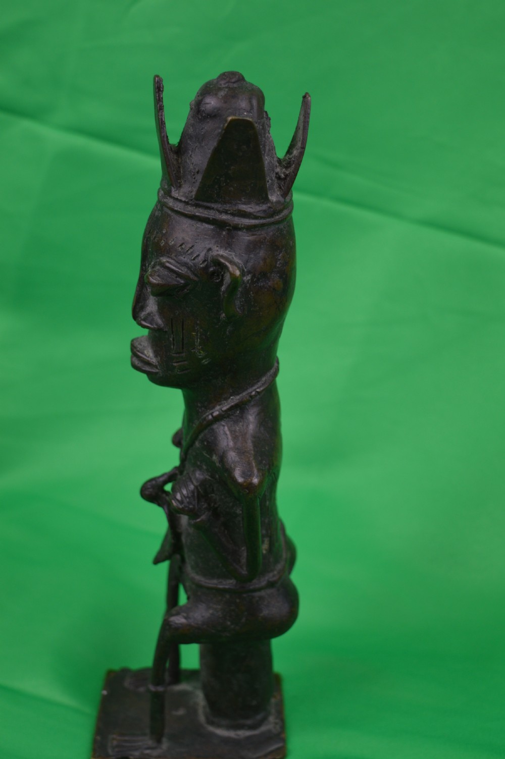 Large African Yoruba Bronze Fertility Statue,c1920 View V