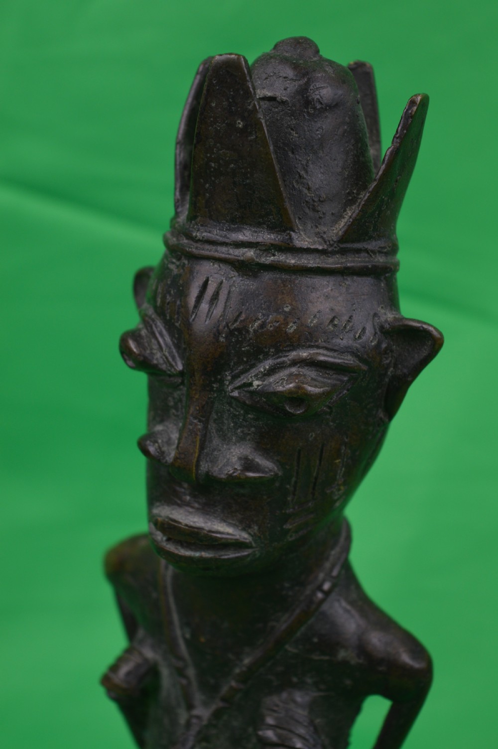 Large African Yoruba Bronze Fertility Statue,c1920 View VI