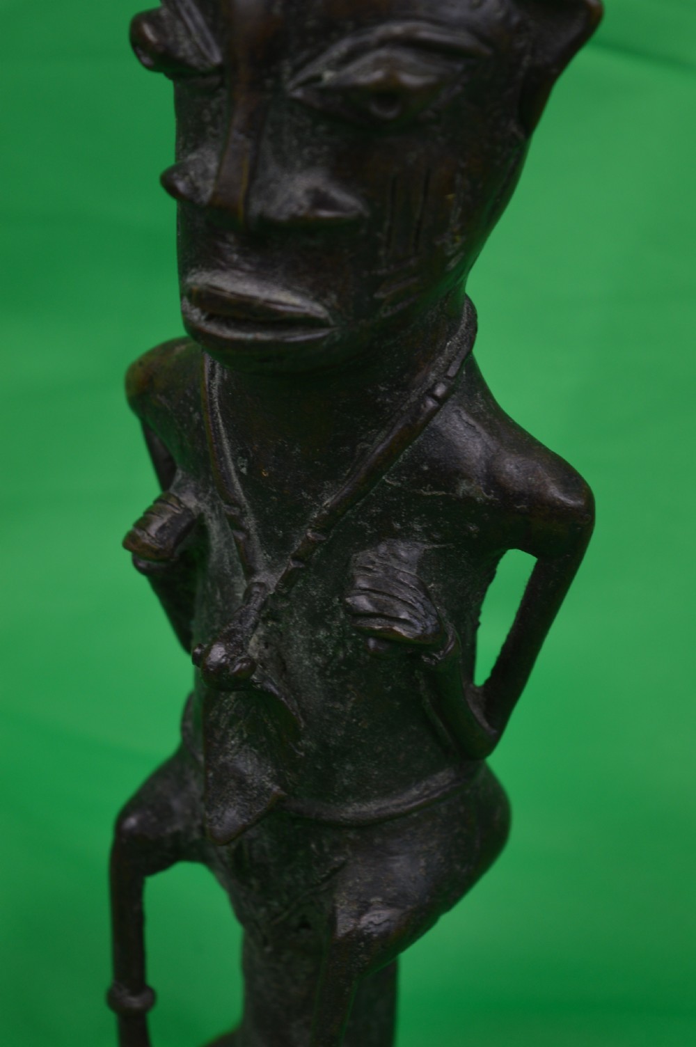 Large African Yoruba Bronze Fertility Statue,c1920 View VII