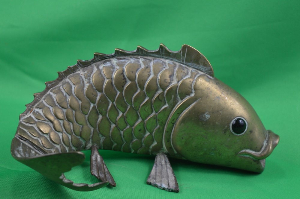 Large Chinese Bronze Carp, c1890