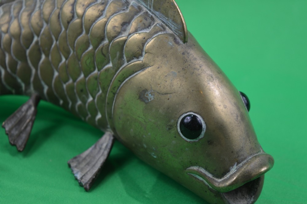 Large Chinese Bronze Carp, c1890 View VII