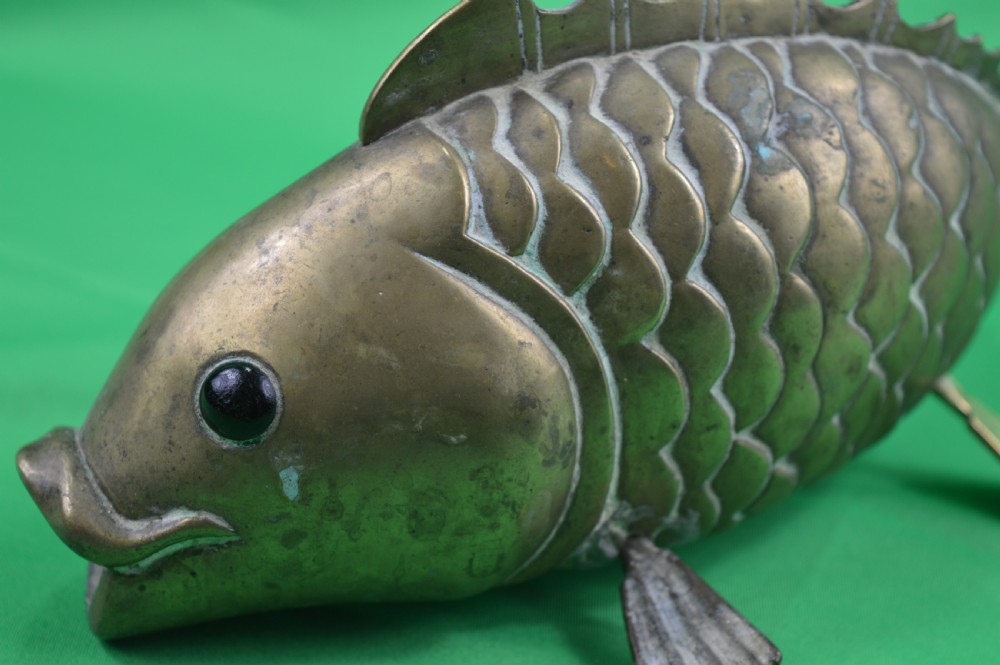 Large Chinese Bronze Carp, c1890 View XI