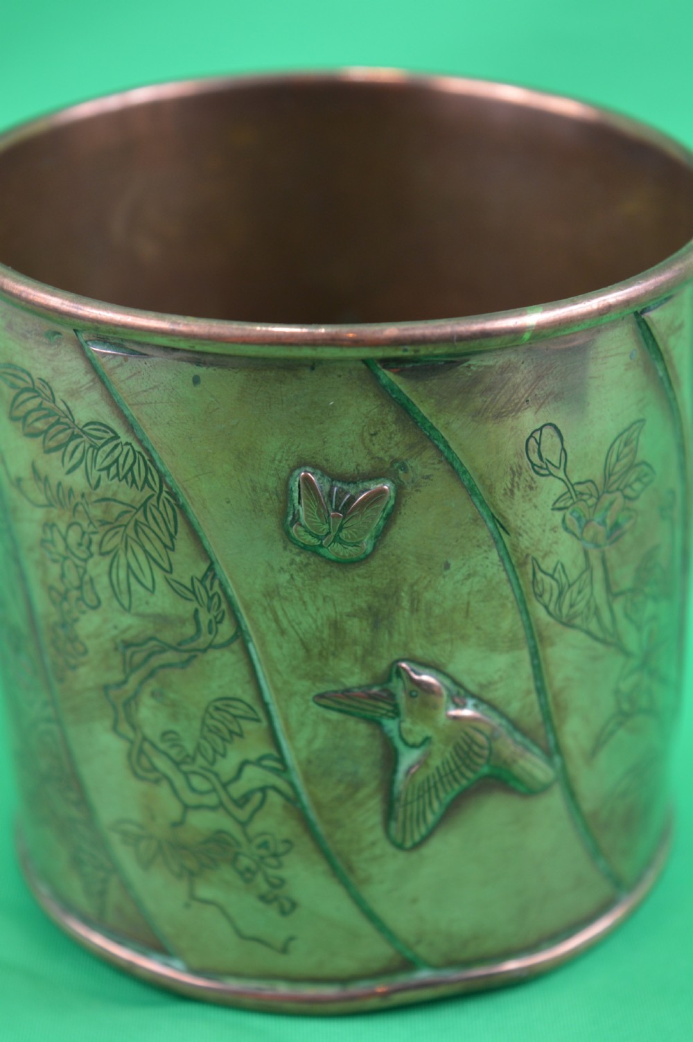 Japanese Bronze Brush Pot, c1880