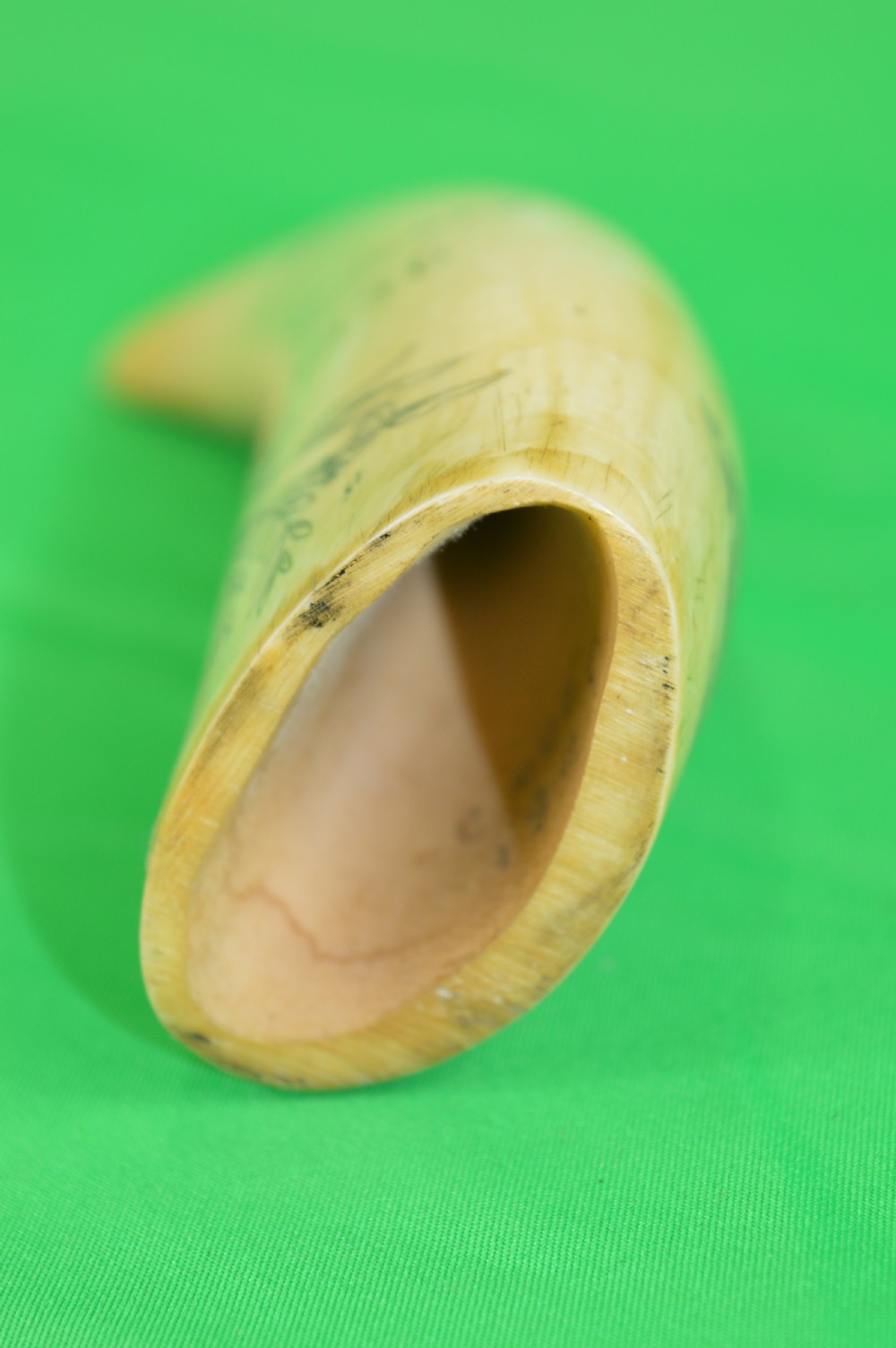 Large Whale Tooth Scrimshaw Dated 1850 View V