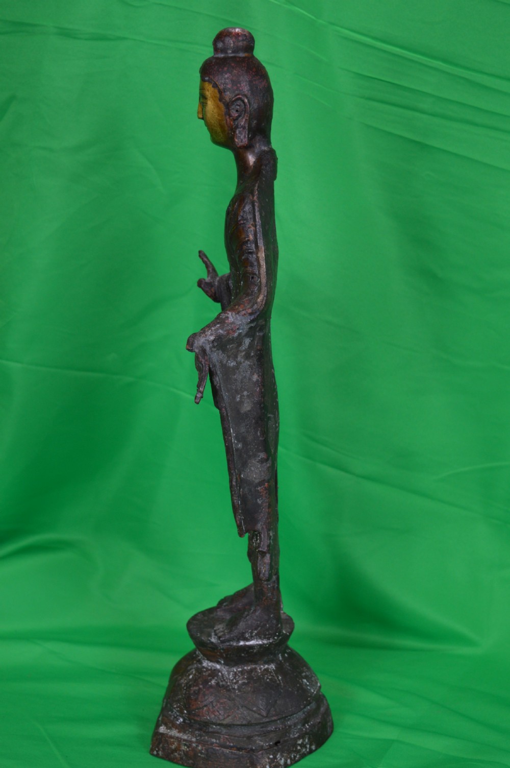 Large Chinese Gilt Bronze Buddha Statue, c1850, Song Dynasty Marks View VI