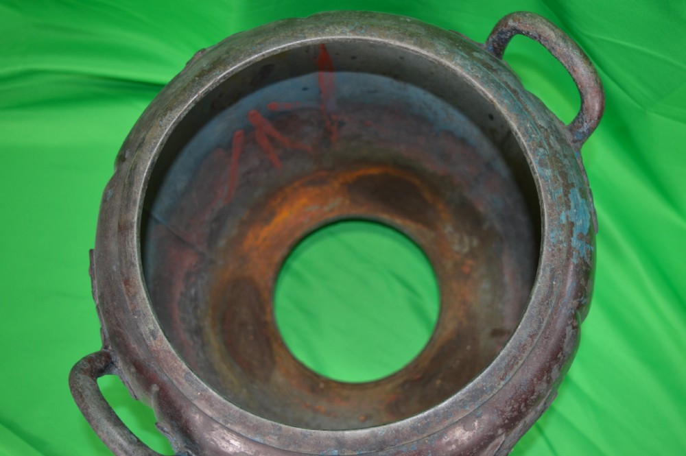 Huge (6 kg) Japanese Bronze Jardinière, c1790 View VIII