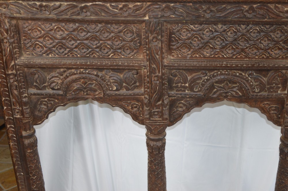 Huge Carved Indian Window/Balcony Panel,c1850 View III