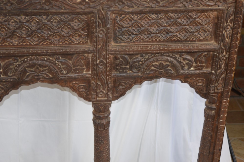 Huge Carved Indian Window/Balcony Panel,c1850 View IV